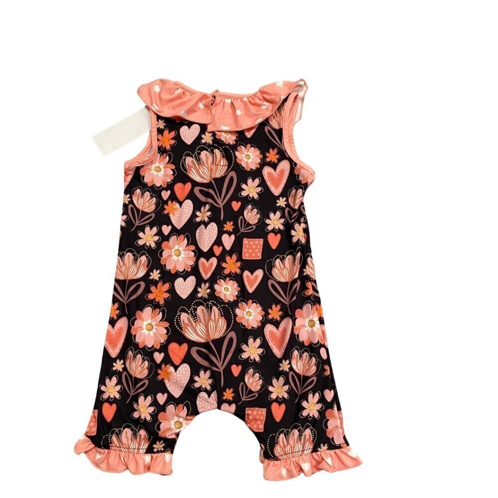 Penelope Plumm Boutique Toddler Girl's Floral Romper - Size 3T - New! - Picture 2 of 2